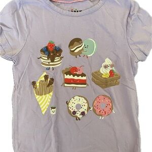 Mini Boden Lavender Dessert Graphic Tee